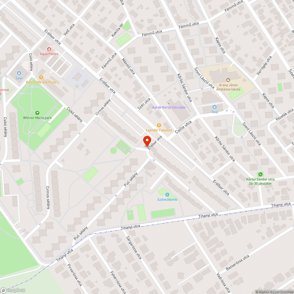 Hiányzó tábla bejelentés helye