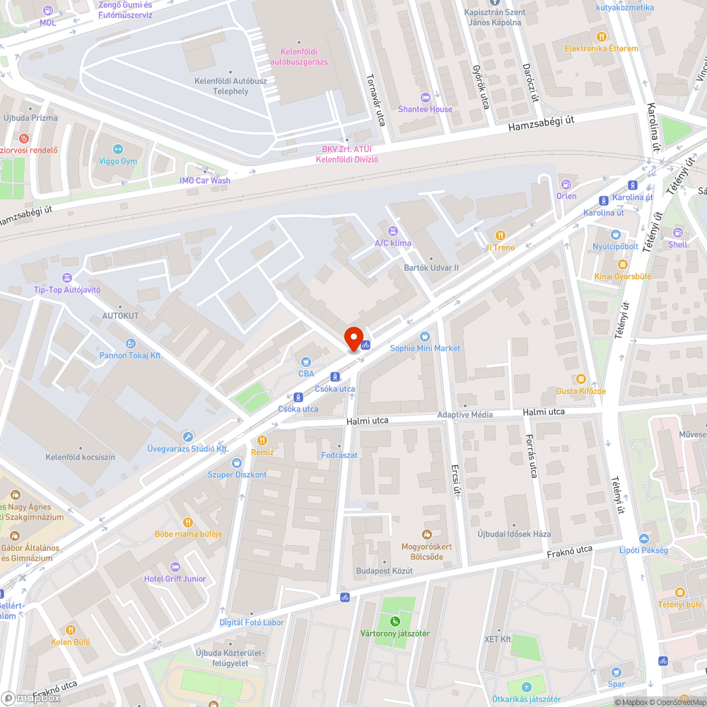 Sérült útfelület bejelentés helye