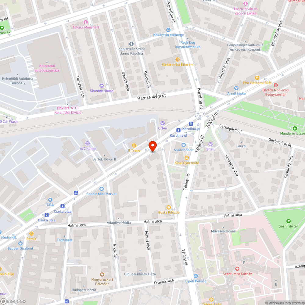 Szemetestartó bejelentés helye