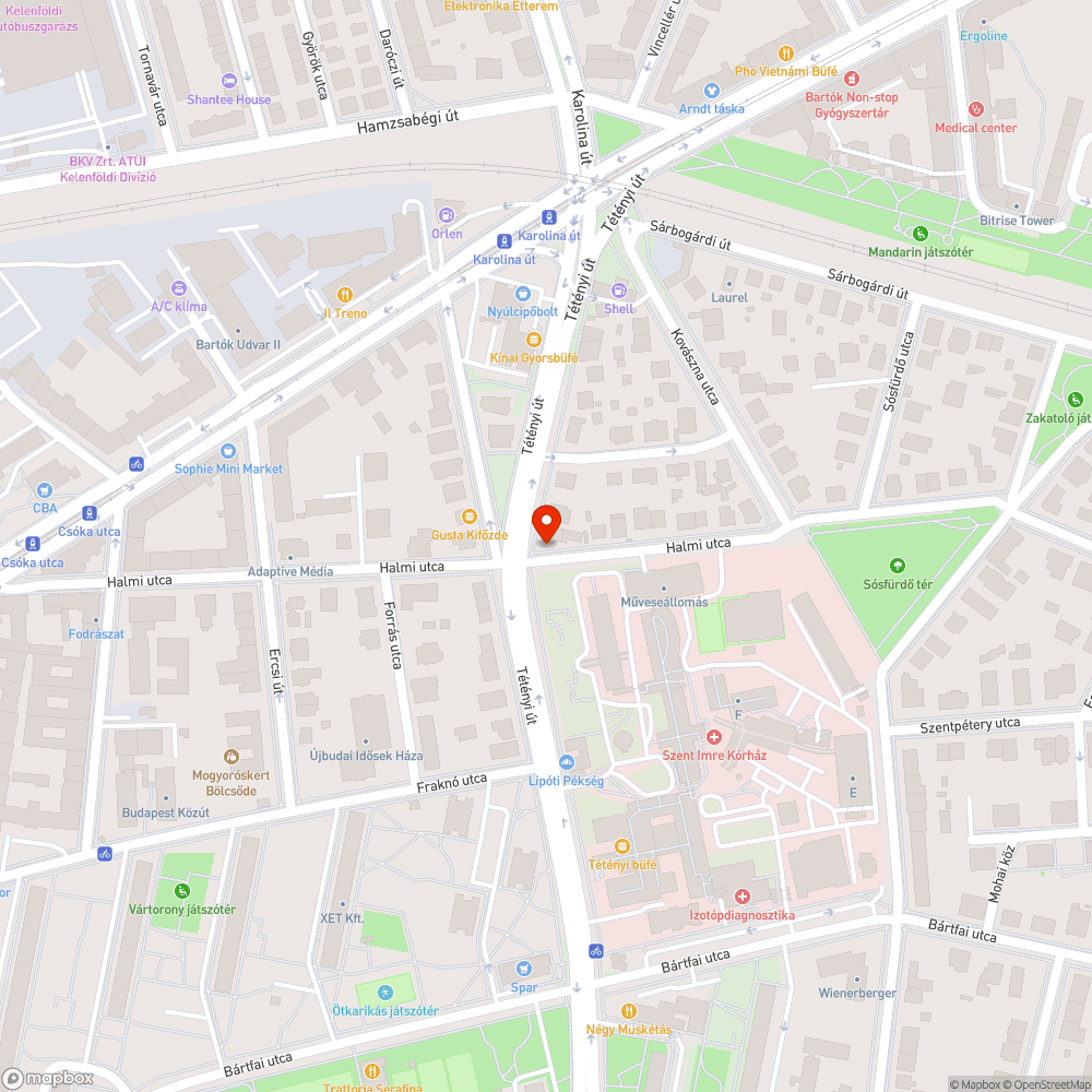 Balesetveszélyes járda bejelentés helye