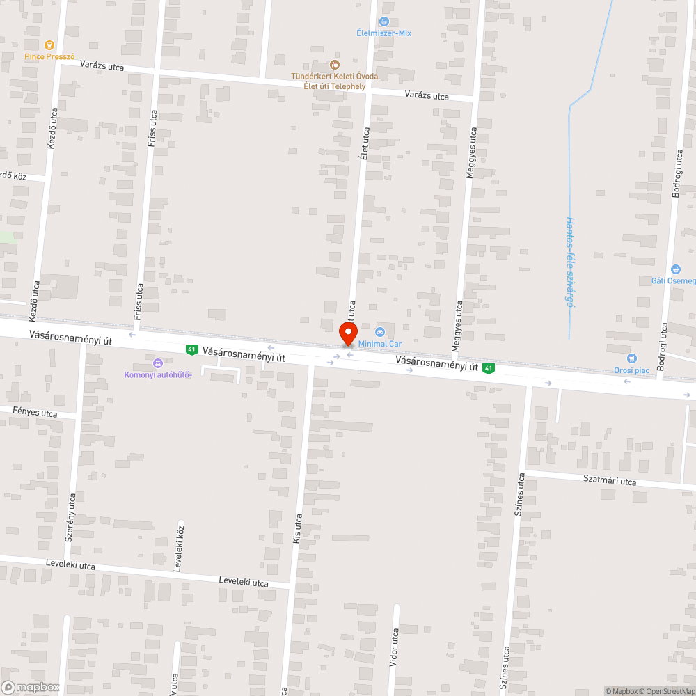 Kerékpárút szintbe hozása útkereszteződésben bejelentés helye