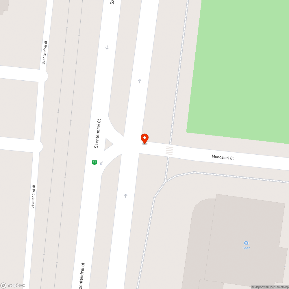 Eltűnt fényterelő bejelentés helye