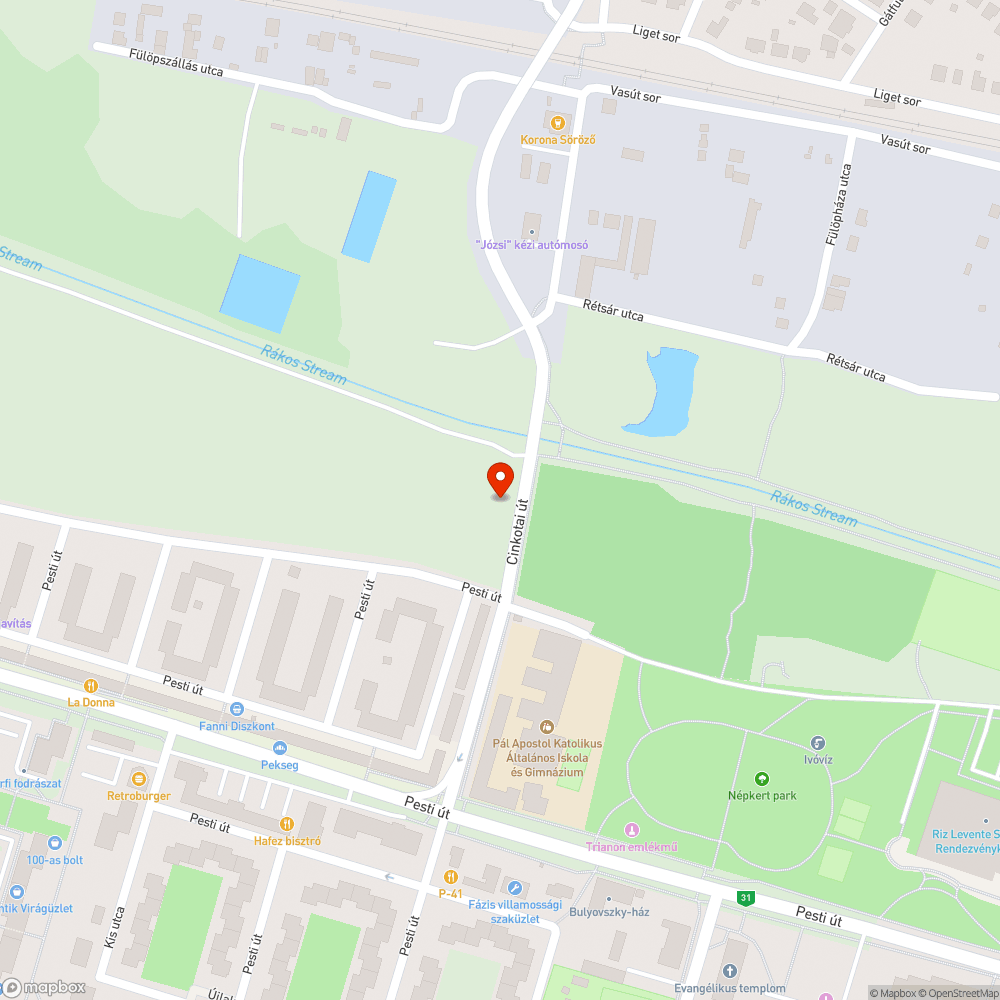 Ketté tört bejelentés helye