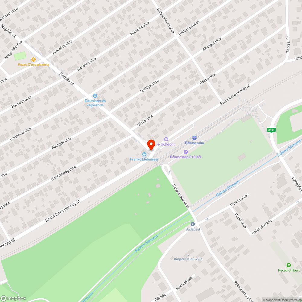 Zebra bejelentés helye