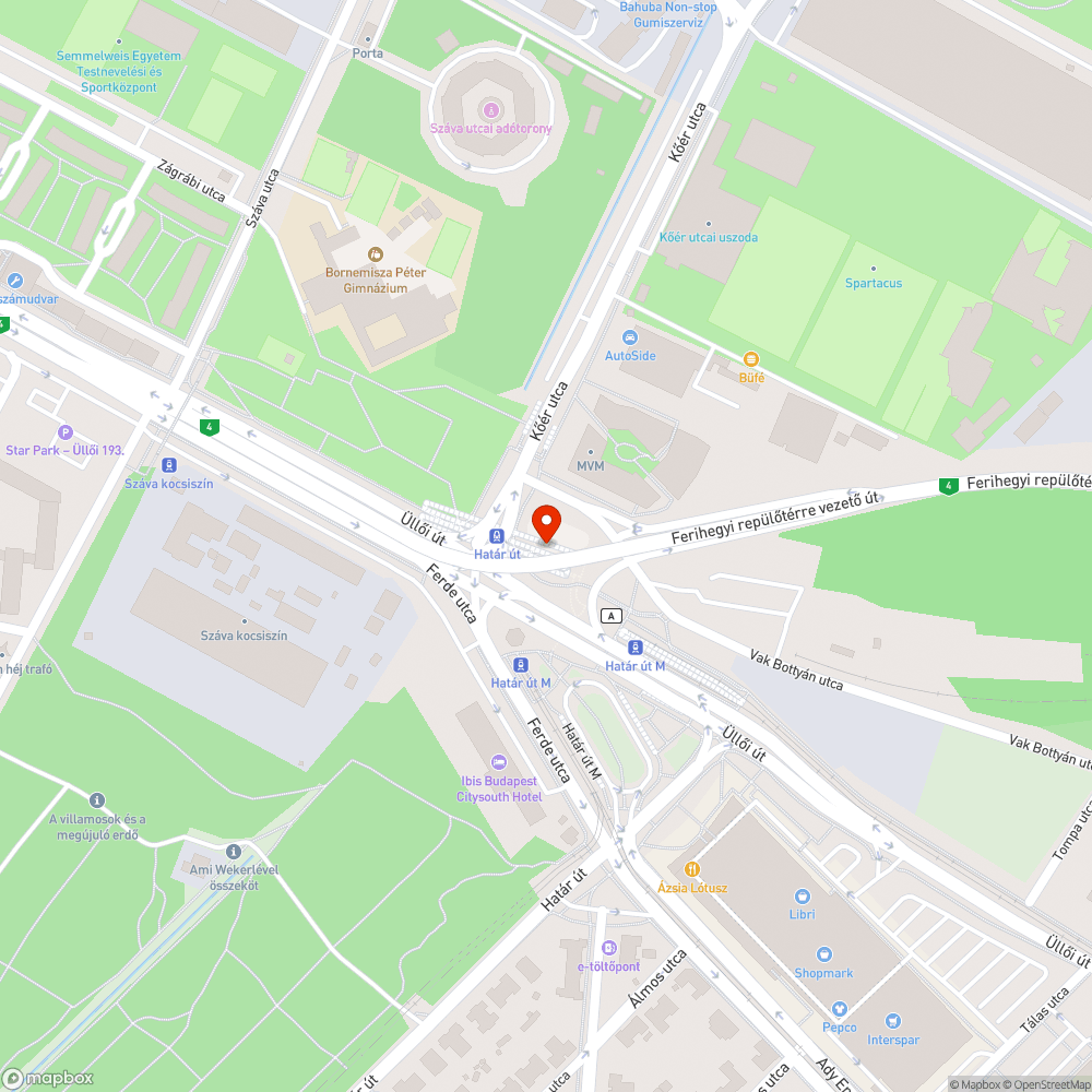 Dilatációs vonalak bejelentés helye