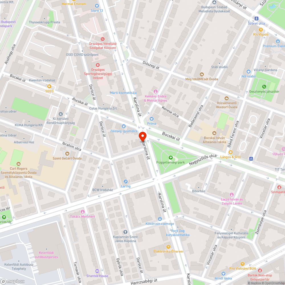 Sarkon parkolás bejelentés helye