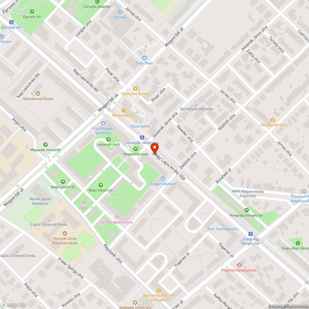 Beszakadt fedél bejelentés helye