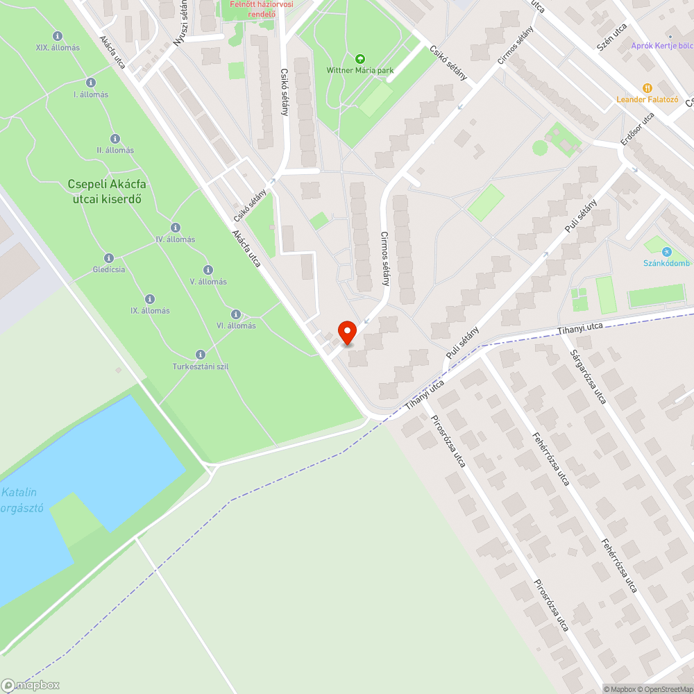 Balesetveszélyes lépcső bejelentés helye