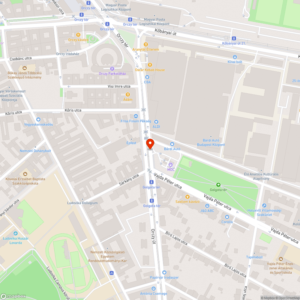 Okafogyott tábla bejelentés helye