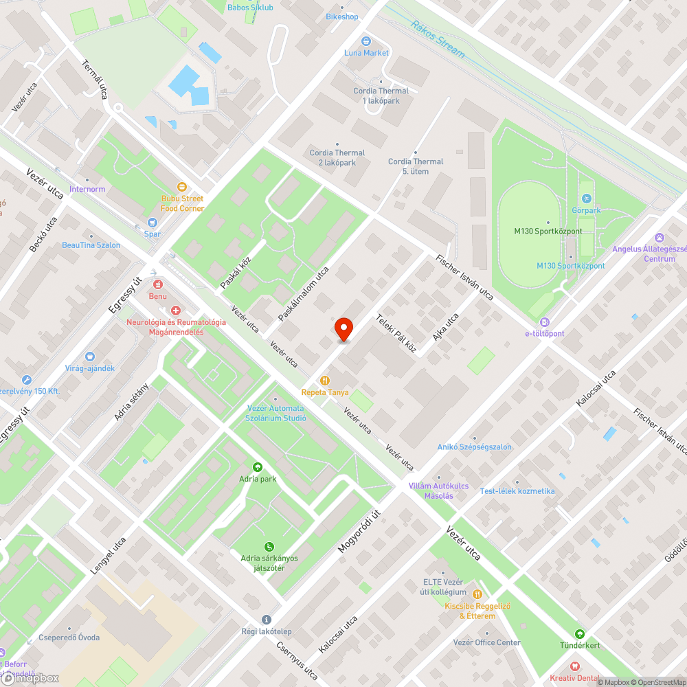 Elhagyott jármű bejelentés helye