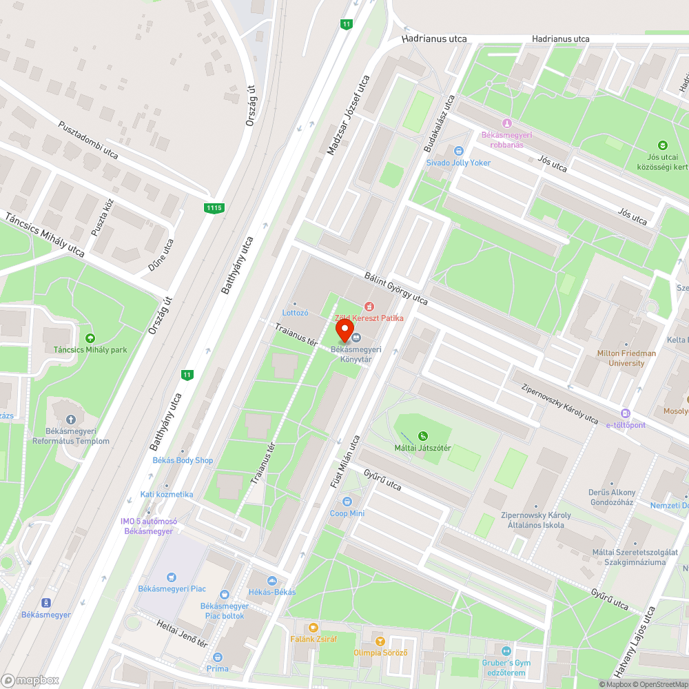 Koszos pad bejelentés helye