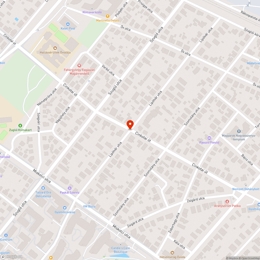 Kidőlt fiatal fa bejelentés helye