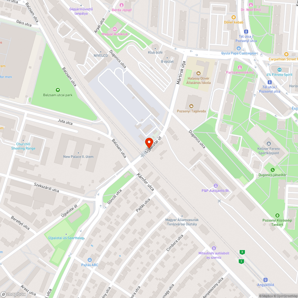 Forgalomlassítás a bicikliúton bejelentés helye