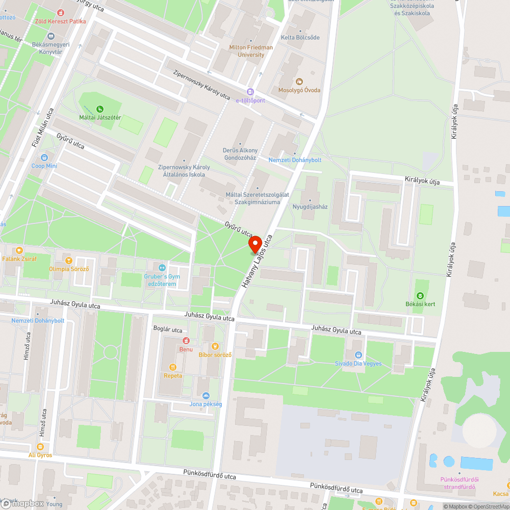 Leszakadó ág bejelentés helye