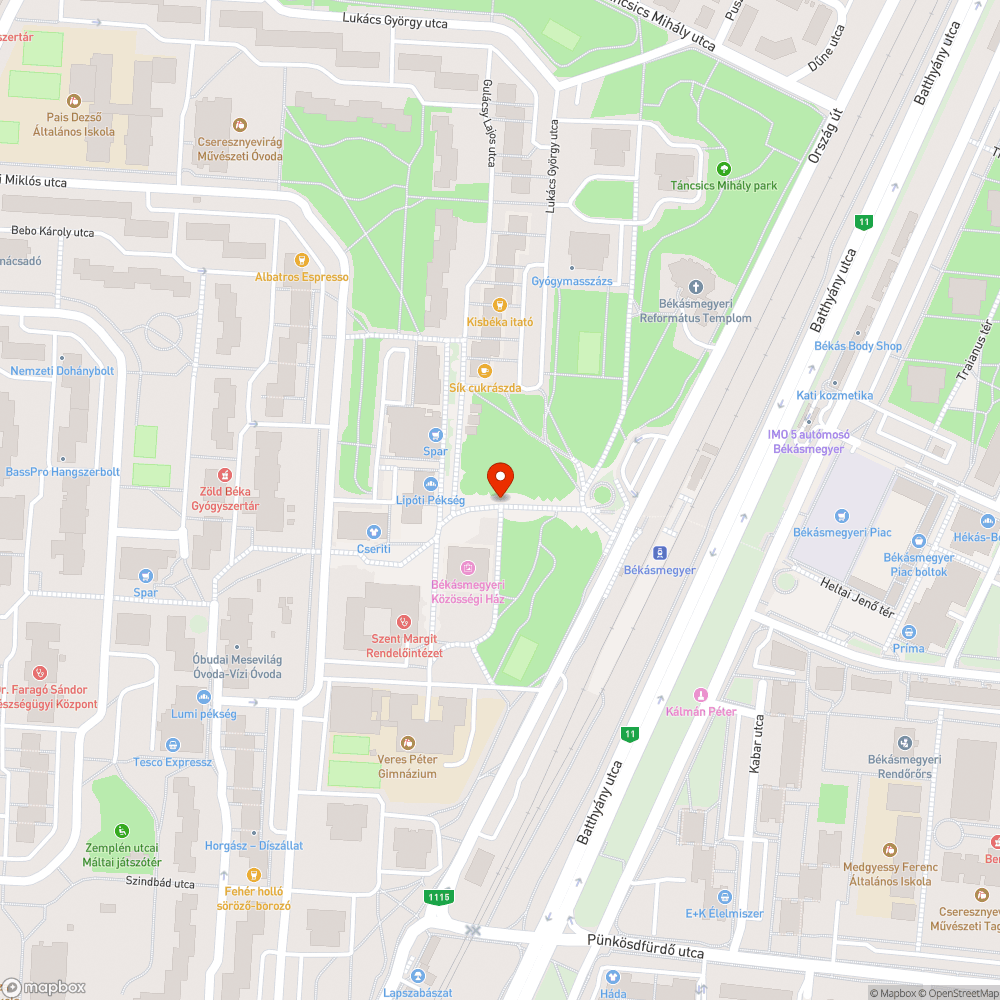 MHU-873 bejelentés helye