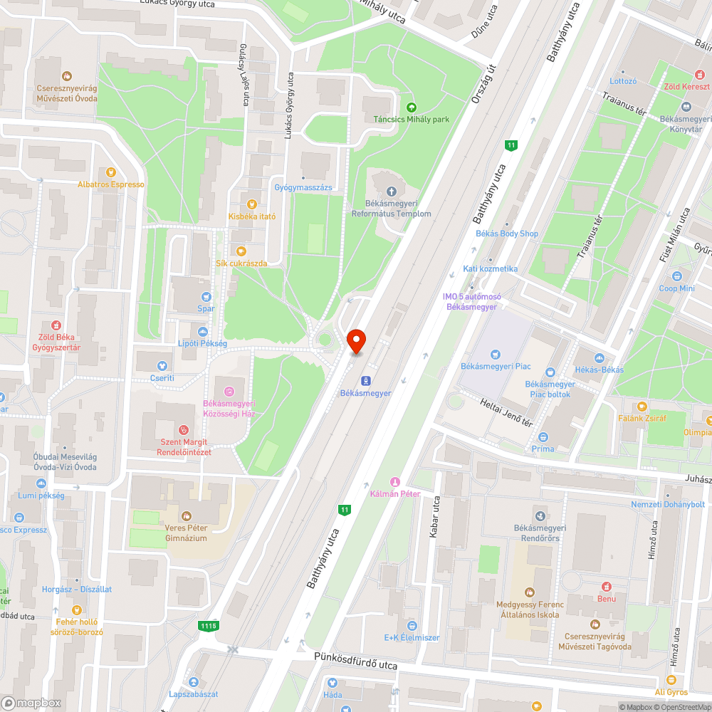 Széttört üveg bejelentés helye