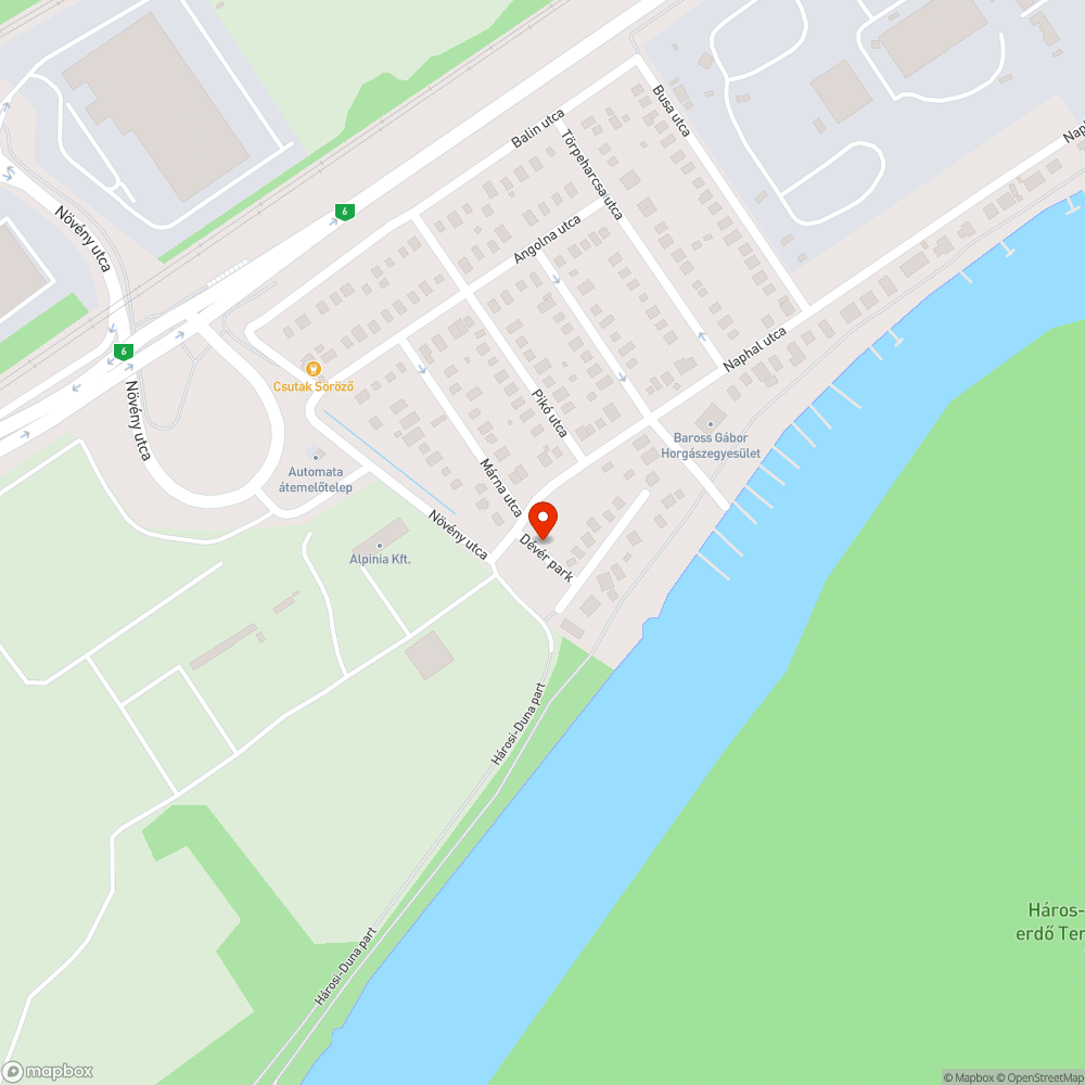 Elhagyott jármű bejelentés helye