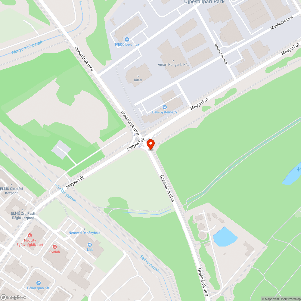 Eltűnt terelő tábla bejelentés helye