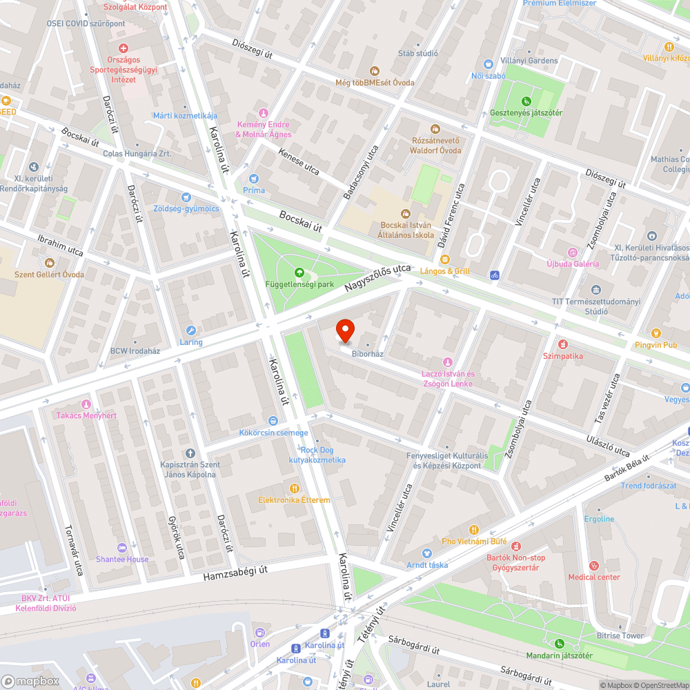 Összetört járdarész bejelentés helye