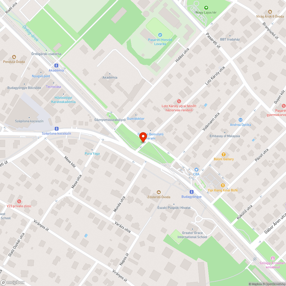 Csinos kátyú az út közepén bejelentés helye