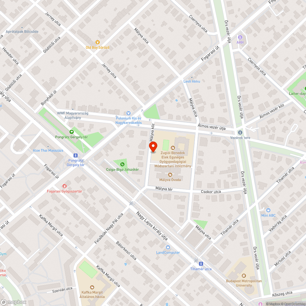 Kijáró közműfedél bejelentés helye