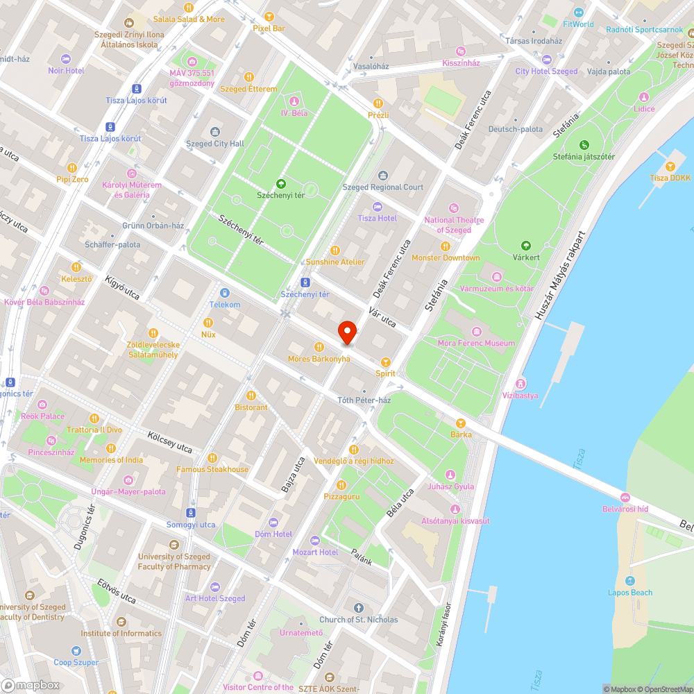 Méretes kátyú a belvárosban bejelentés helye