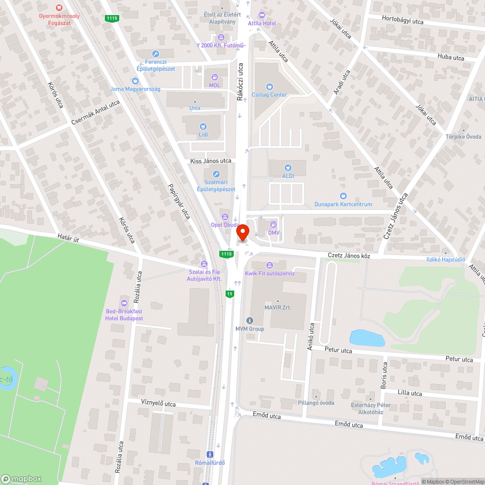 1/2 zebra bejelentés helye