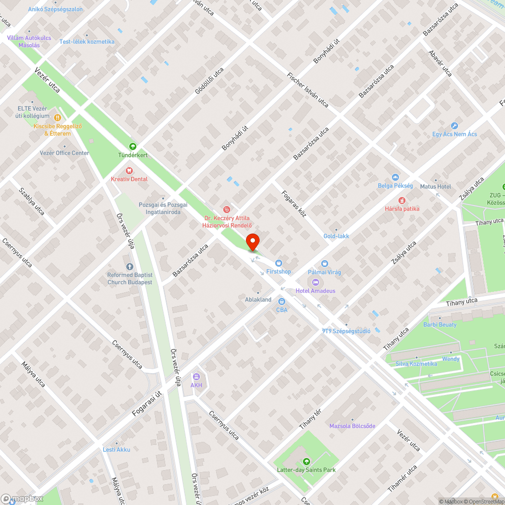 Kátyús útszakasz. bejelentés helye