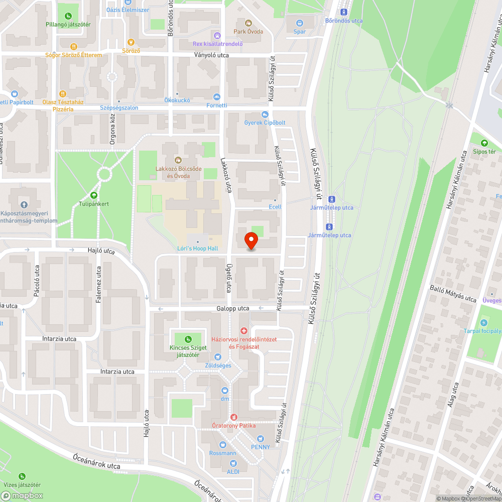 kátyú bejelentés helye