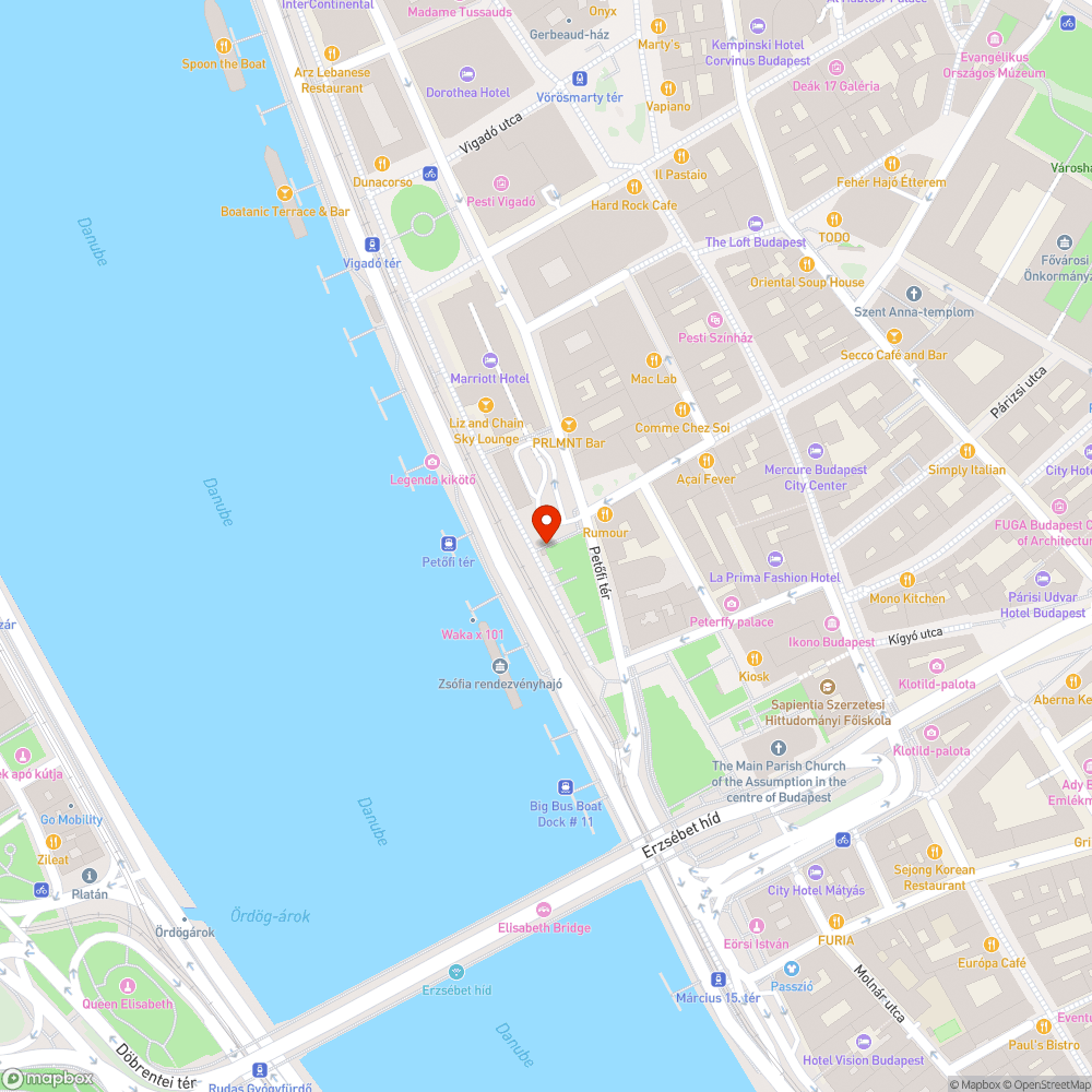 Szétszórt szemetek a Duna parton bejelentés helye