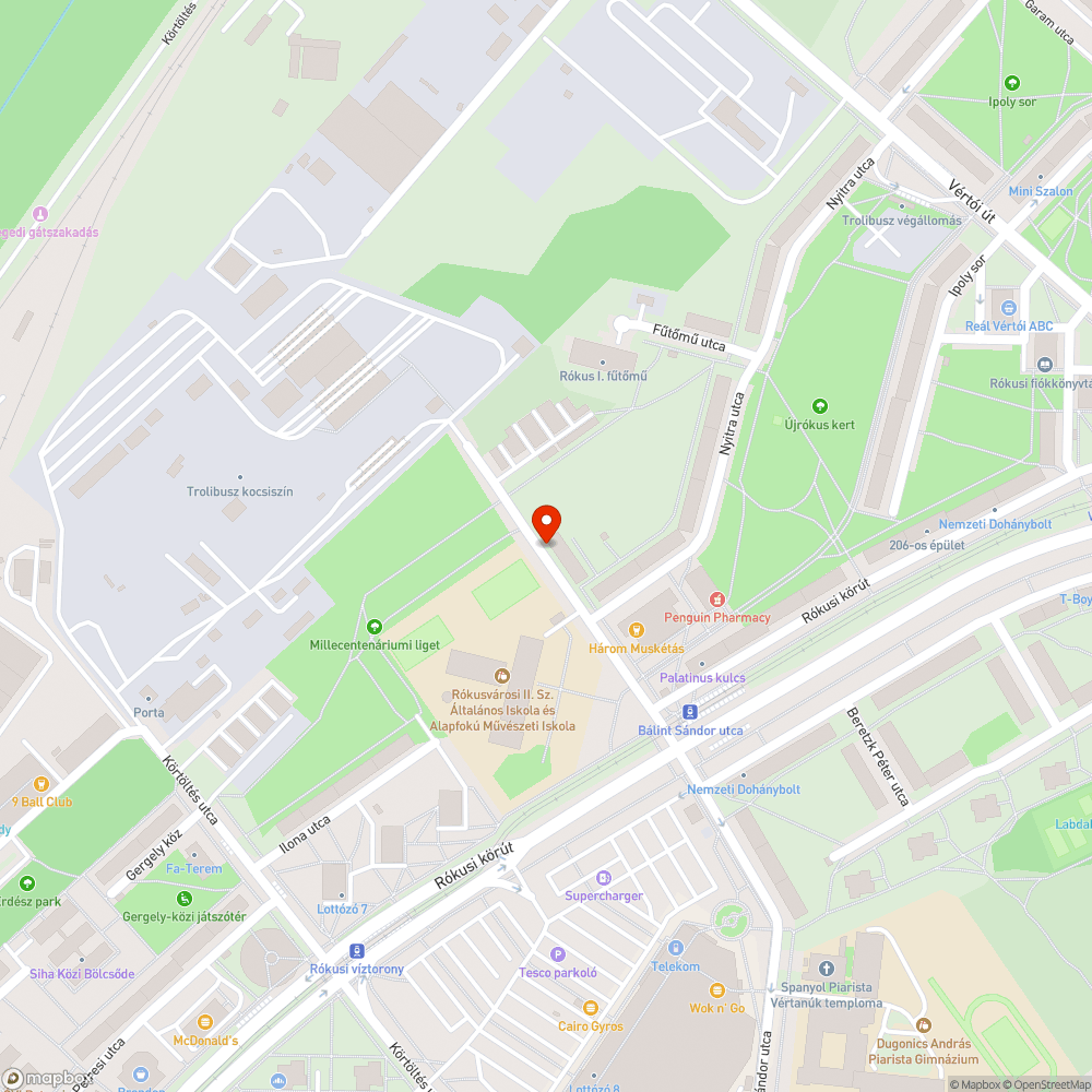 Trolivezetékhez közveten hozzáérő faágak bejelentés helye