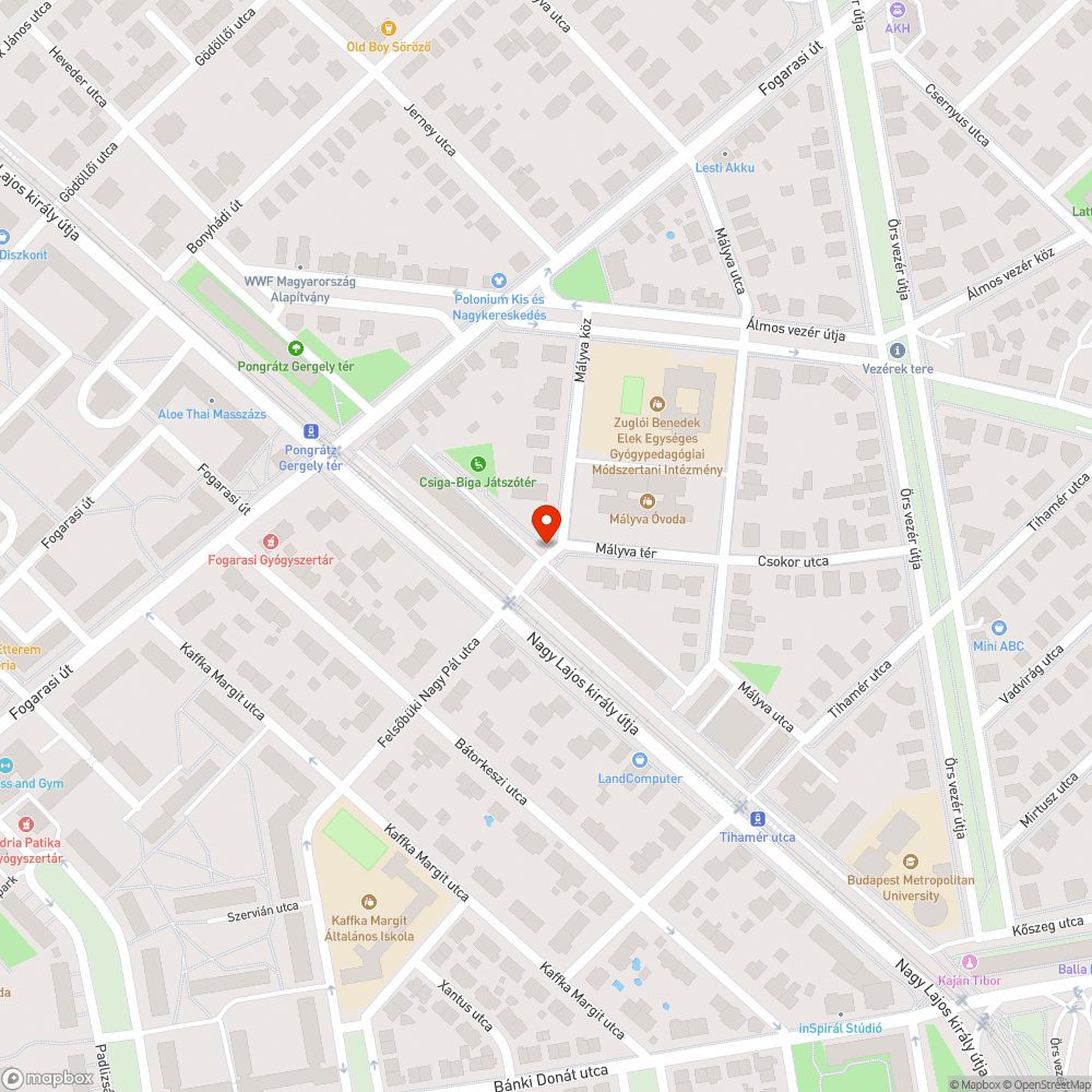 Lekopott "tilos" felirat bejelentés helye