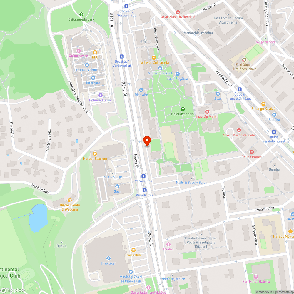 Rendszám nélküli gépjármű a Bécsi úti szervizúton bejelentés helye