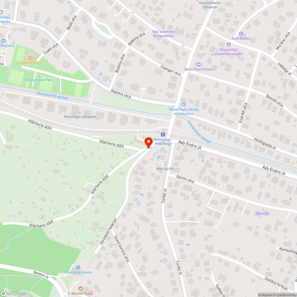 Kőérberki Vöröskúti hulladék bejelentés helye