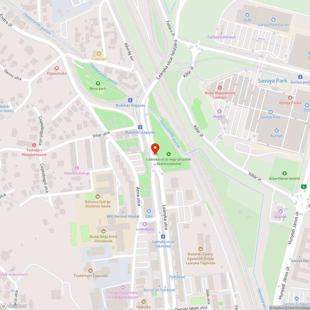 Gazos felüljáró bejelentés helye