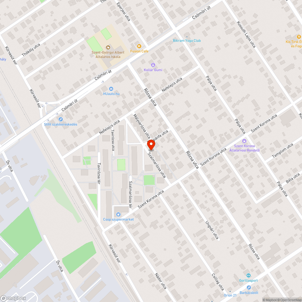 Szétesett fekvőrendőr bejelentés helye