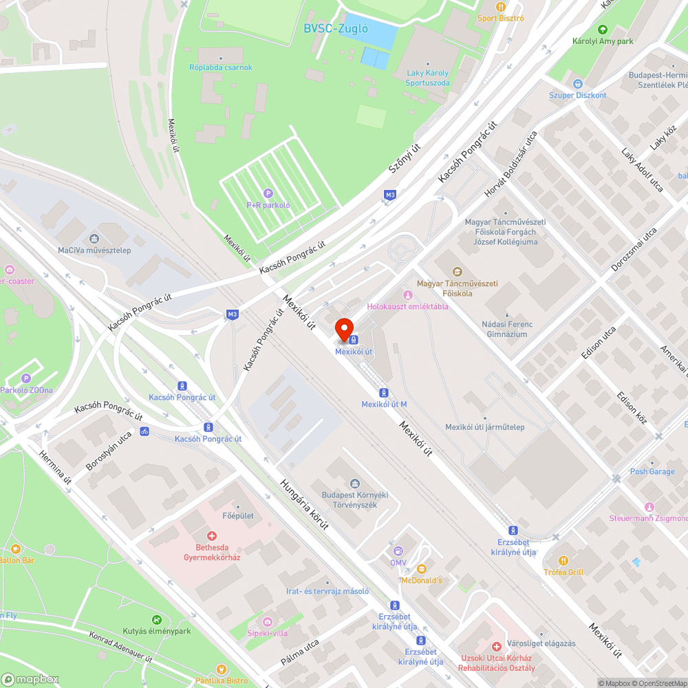 Eldugult víznyelő bejelentés helye