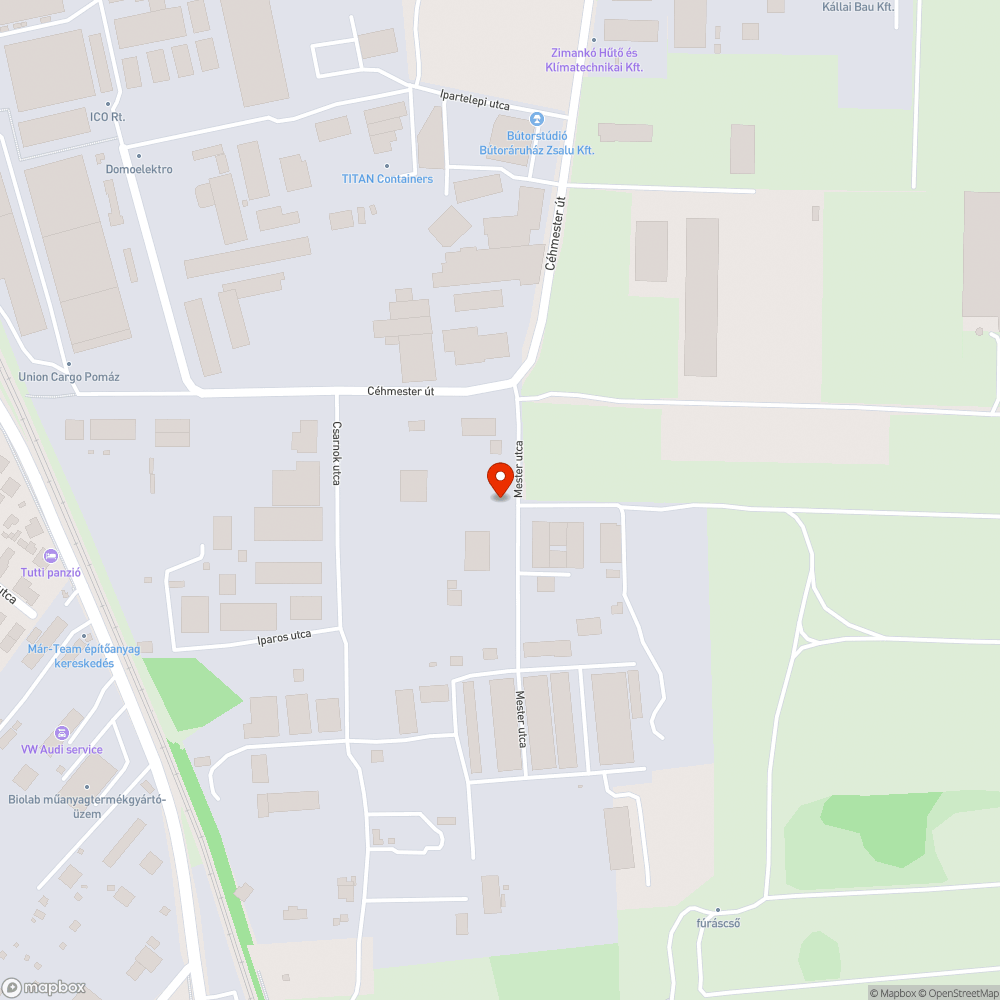 Elhagyott jármű bejelentés helye