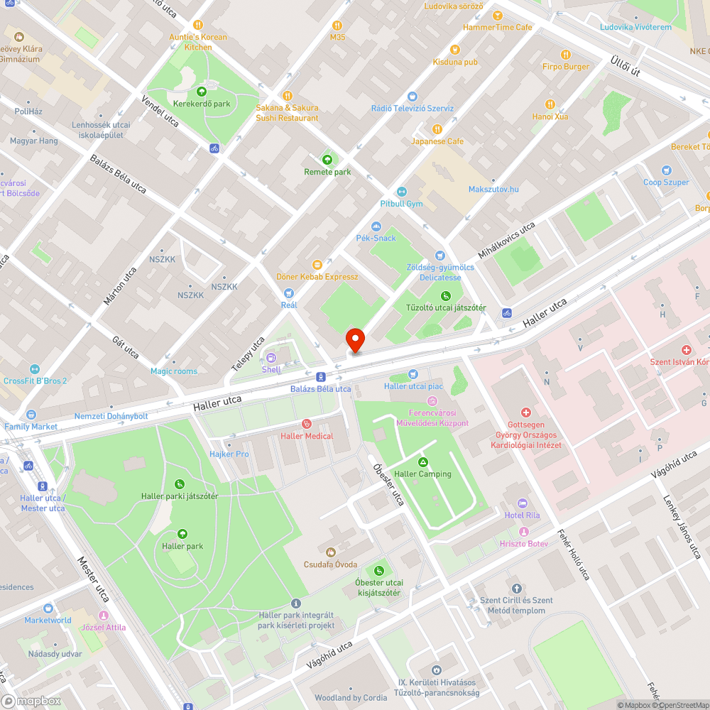 Szanaszét heverő korlátelemek bejelentés helye