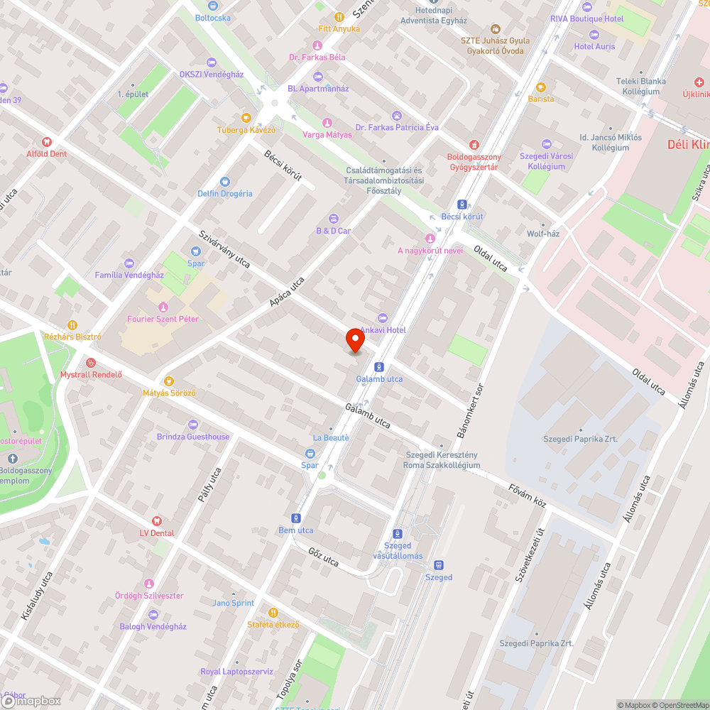 Járdahiba bejelentés helye