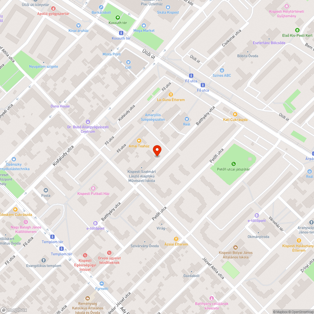 A kispesti zeneiskola egy parkolón keresztül megközelíthető, balesetveszélyes bejelentés helye