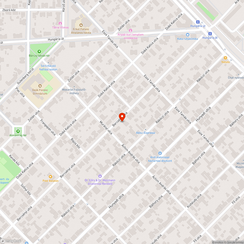 Katyú - Bercsenyi utca bejelentés helye