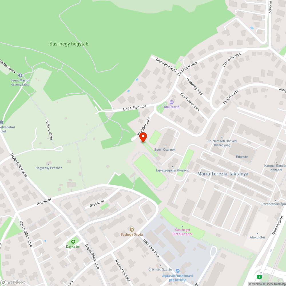 Budapest 11. kerület Töhötöm utca erodálódott útszakasz bejelentés helye