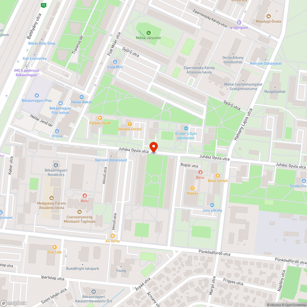 Elszárradt kupac bejelentés helye