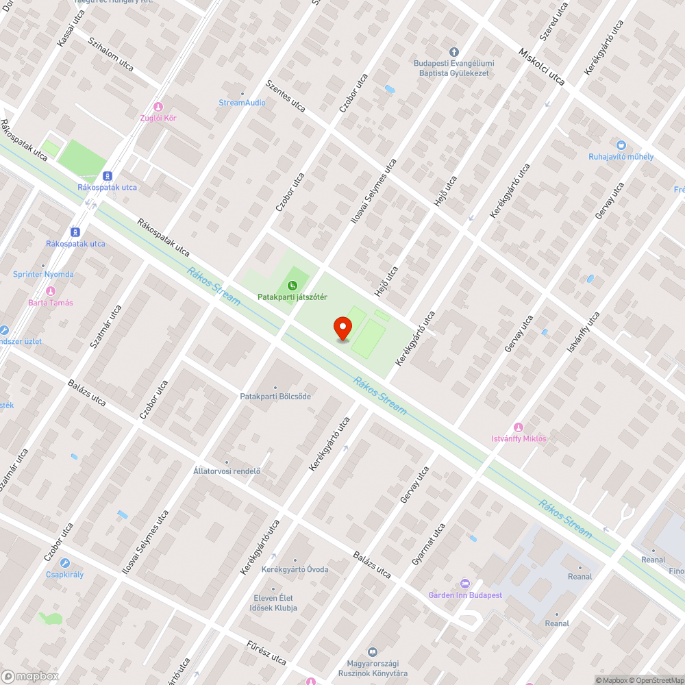 Kátyú 1 bejelentés helye