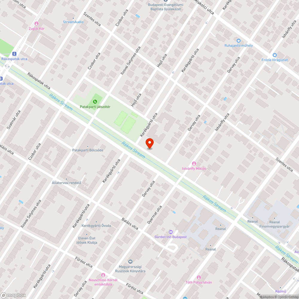 Kátyú 2 bejelentés helye