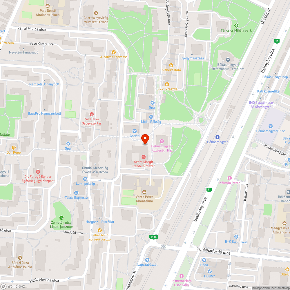 Zászlók kihelyezése - Szent Margit Rendelőintézet - Csobánka tér bejelentés helye