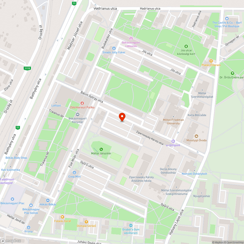 Építési törmelék, szemét a parkolóban bejelentés helye