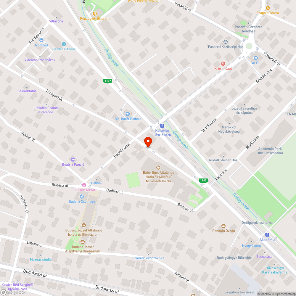 Kacsaúsztató a Tárogató út elején bejelentés helye