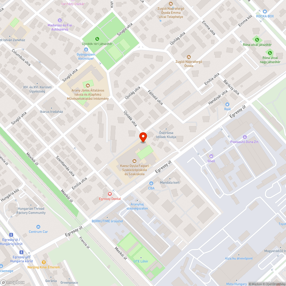 Kidőlt fém oszlop bejelentés helye